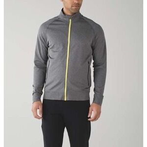 Lululemon pulse Jacket Men's XXL Full Zip Gray seamless